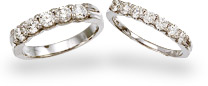 Five & Seven DiamondWedding Bands